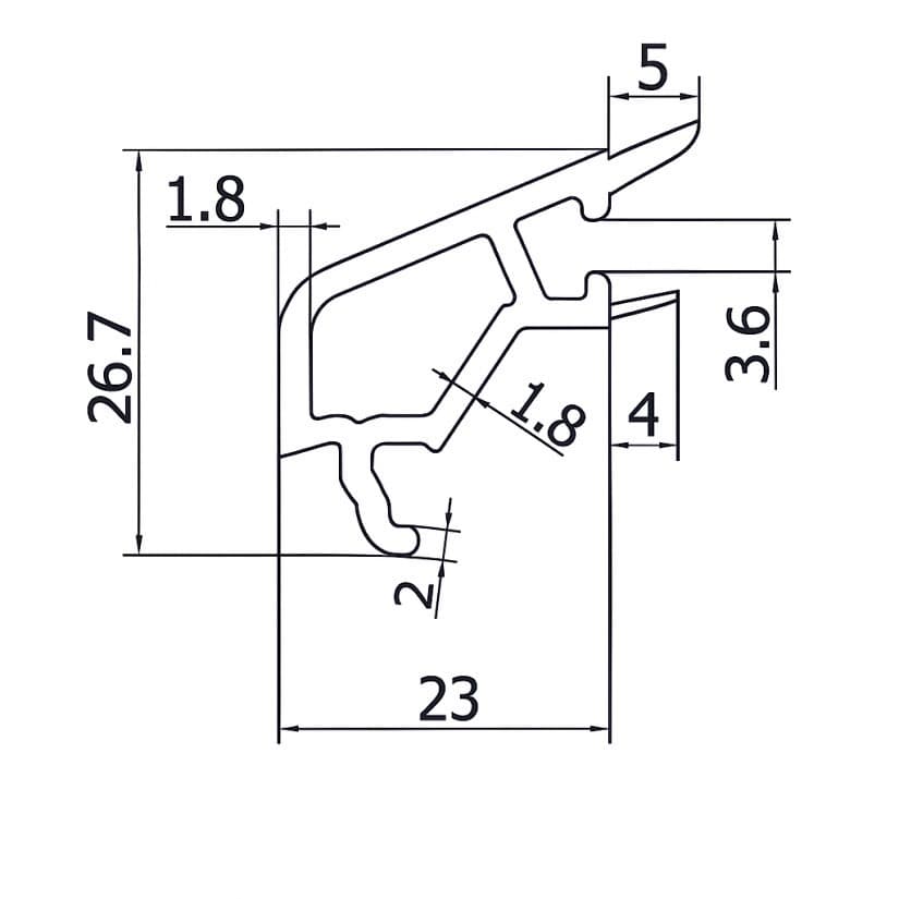 Сечение профиля (Тип B)
